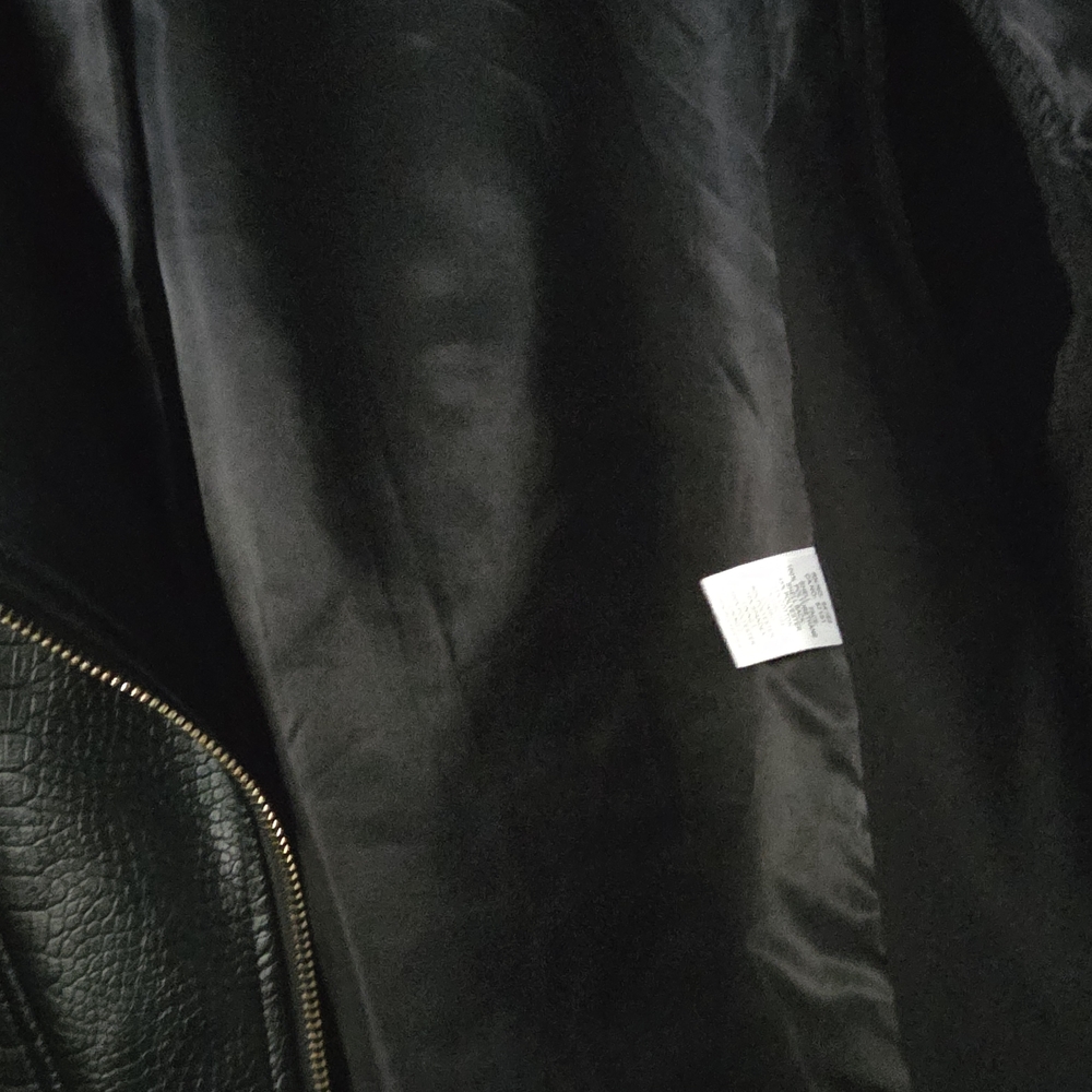 Marc New York Black Leather Jacket with Gold Accents Sz 3X - Picture 10 of 11